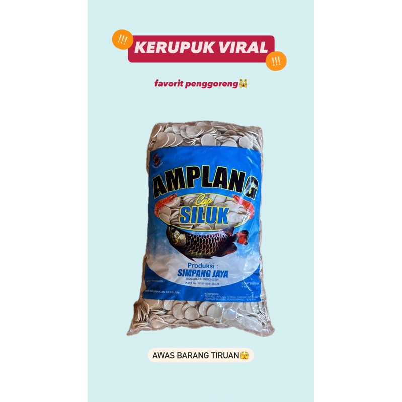 

(5KG) Kerupuk Amplang Kemplang Cap SILUK