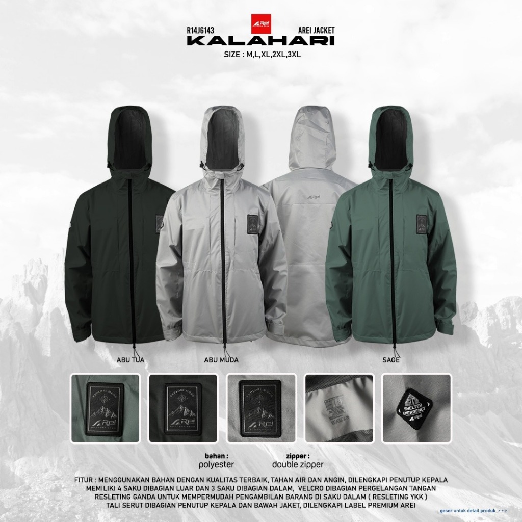 Jaket Pria Arei Kalahari Arei Outdoorgear