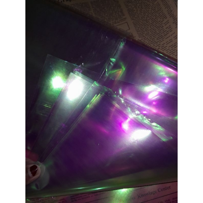 

kertas cellophane hologram