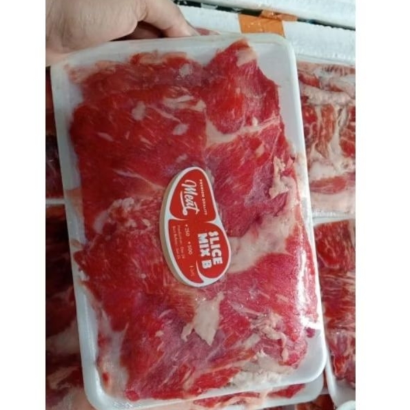

Daging Beef Slice Mix / Daging Slice / Sukiyaki / Grill / Steamboat / BBQ / Daging Slice Mix 500g