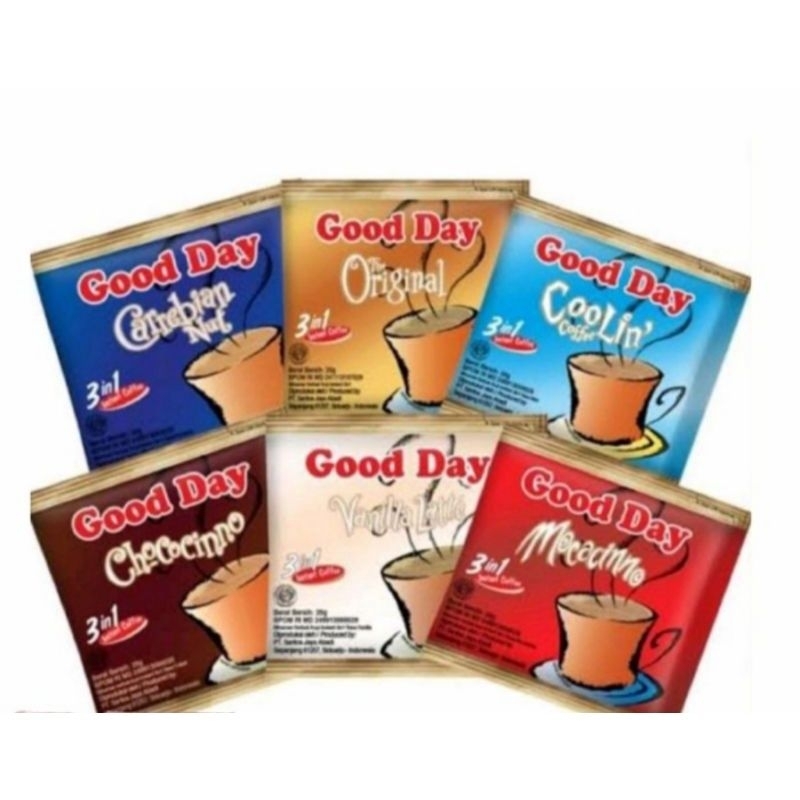 

GUDANG COFEE GOOD DAY ISI 10PCS | KOPI CARREBIAN NUT