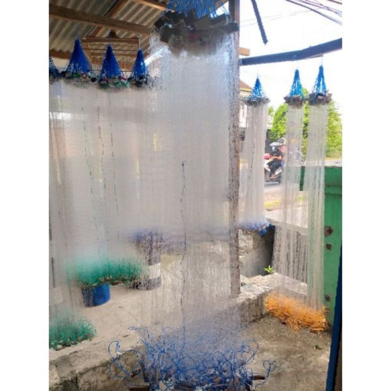 jaring ikan komplit siap pakai panjang -+10meter