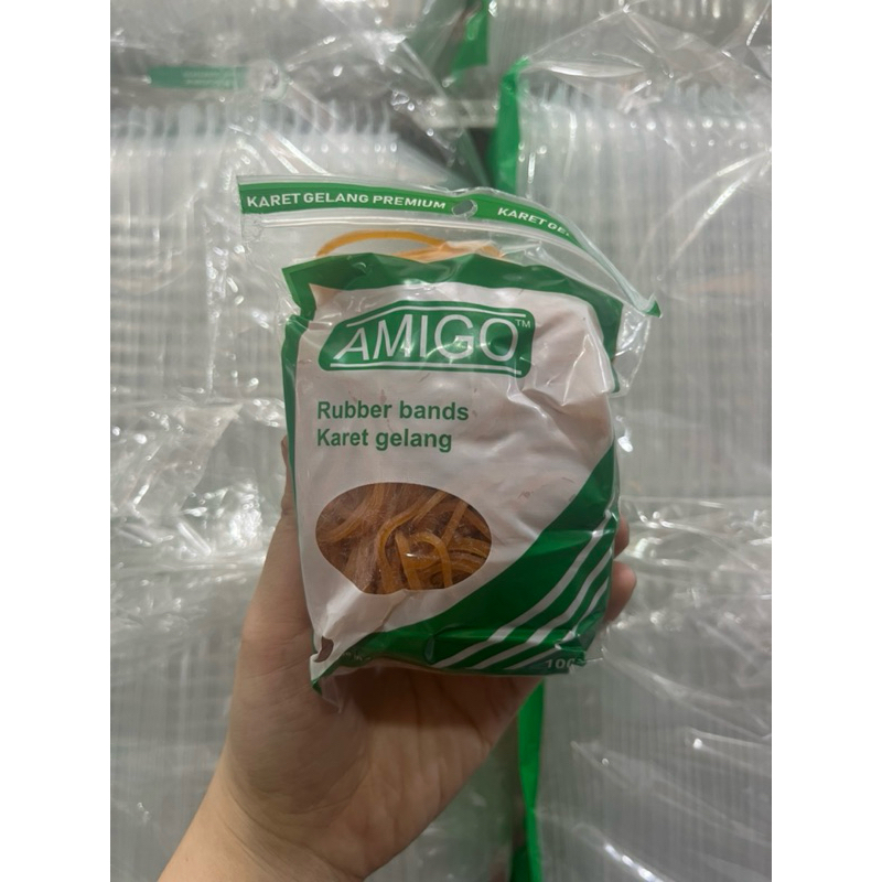 

Karet Gelang Kuning Premium 1000gr / 1 kg isi 10 bungkus kecil