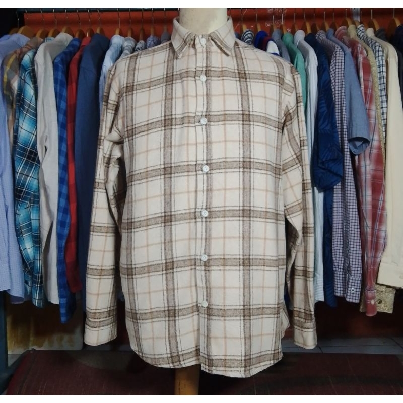 kemeja flanel wool