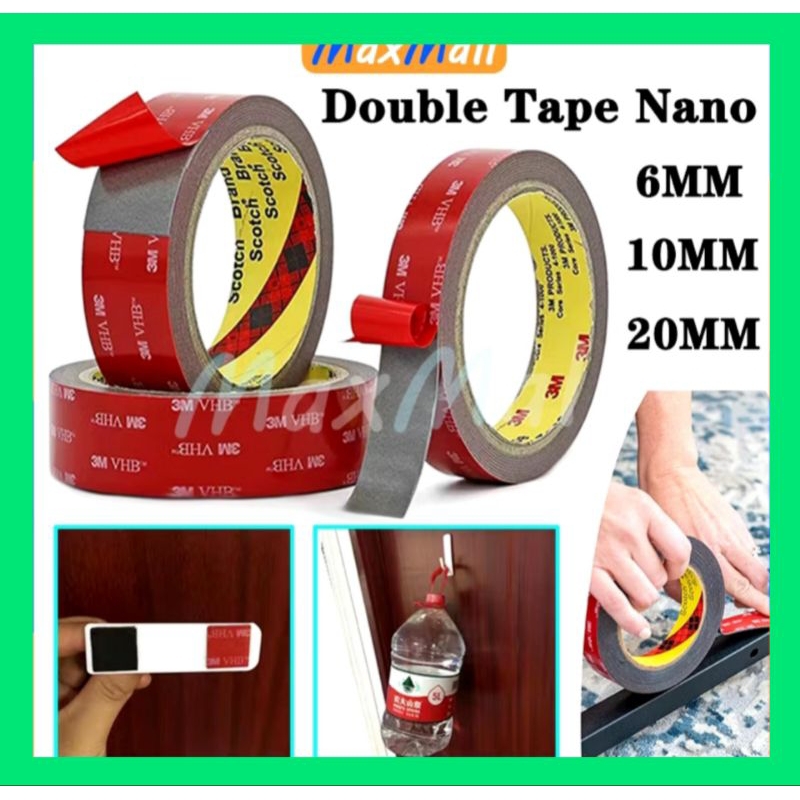 double tape merah lakban double tape 2 sisi lakban super kuat lakban bening lem double tape super ku