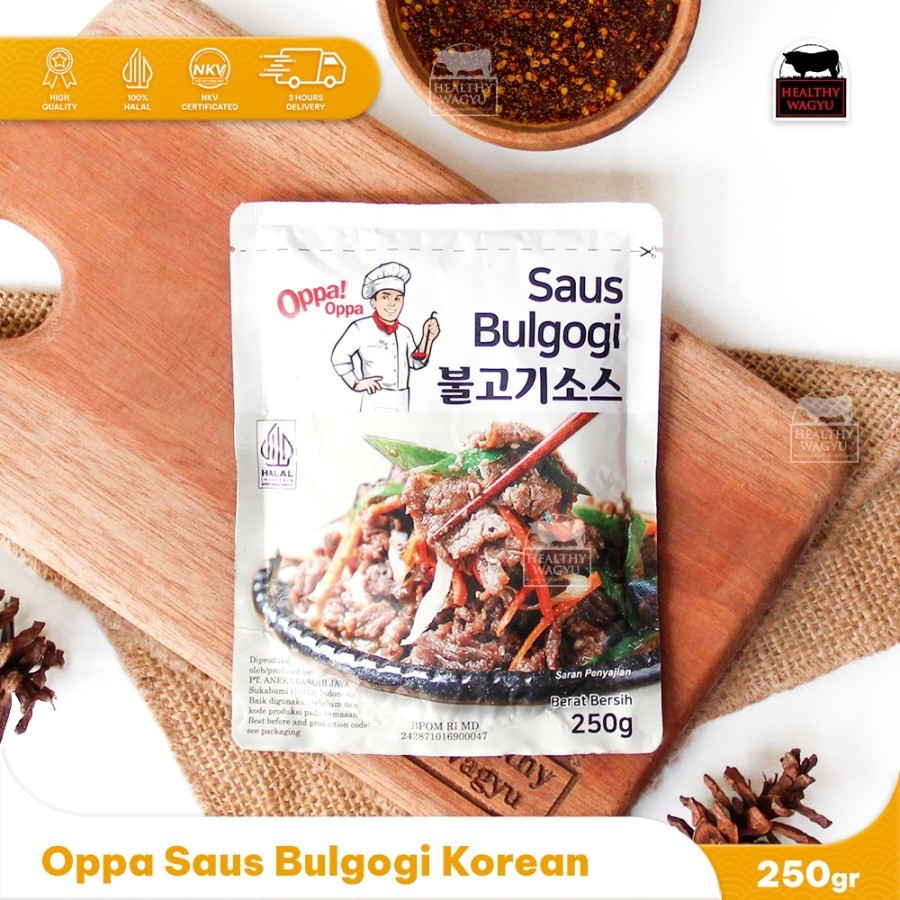 

Oppa Oppa Saus Bulgogi 250gr / Saus Bulgogi Instan Healthy Wagyu