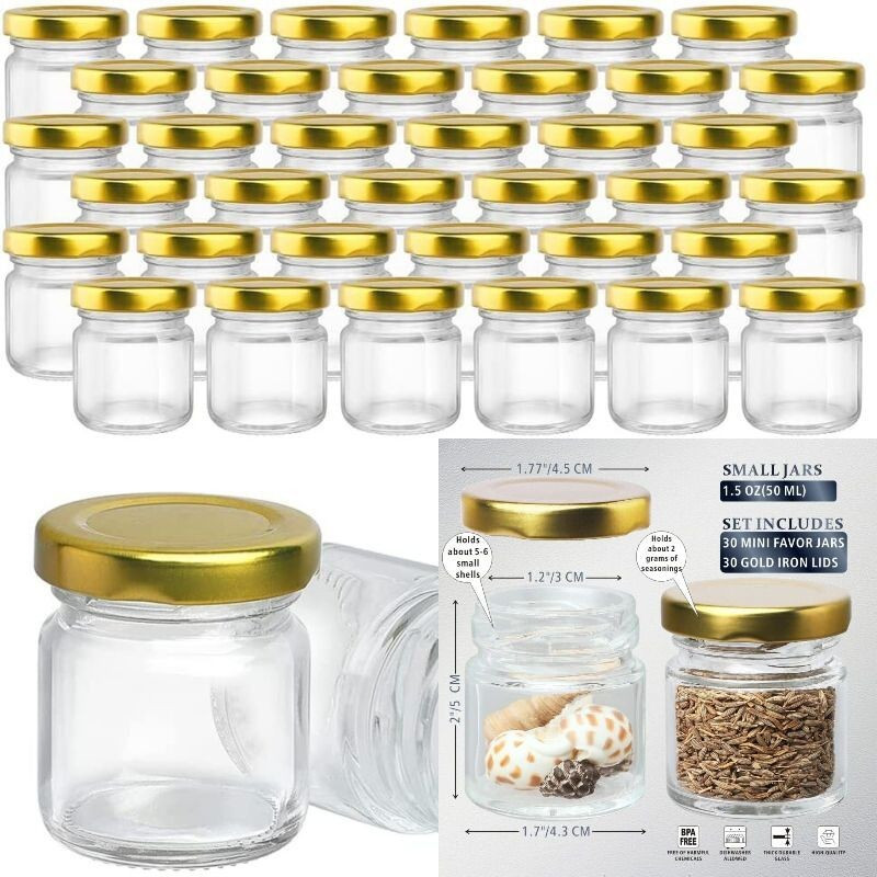 / 162 pcs 70ML Botol Silinder 70 ml + tutup seng baru / Jar Kaca 70 ml baru + tutup / GROSIR JAR 70 