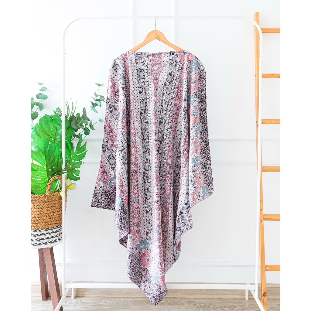 KAFTAN LEBARAN DRESS BATIK TUNIC WANITA GAMIS KEKINIAN MOTIF CARDIGAN BATIK PEKALONGAN KAFTAN JUMBO 