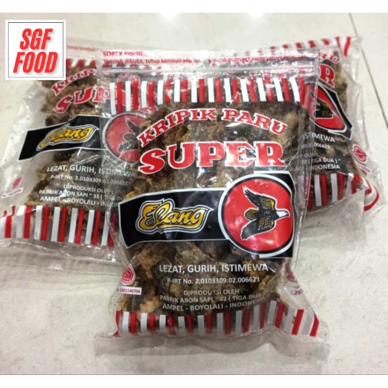 

keripik paru sapi super cap elang kripik paru sapi super cap elang 250 gram