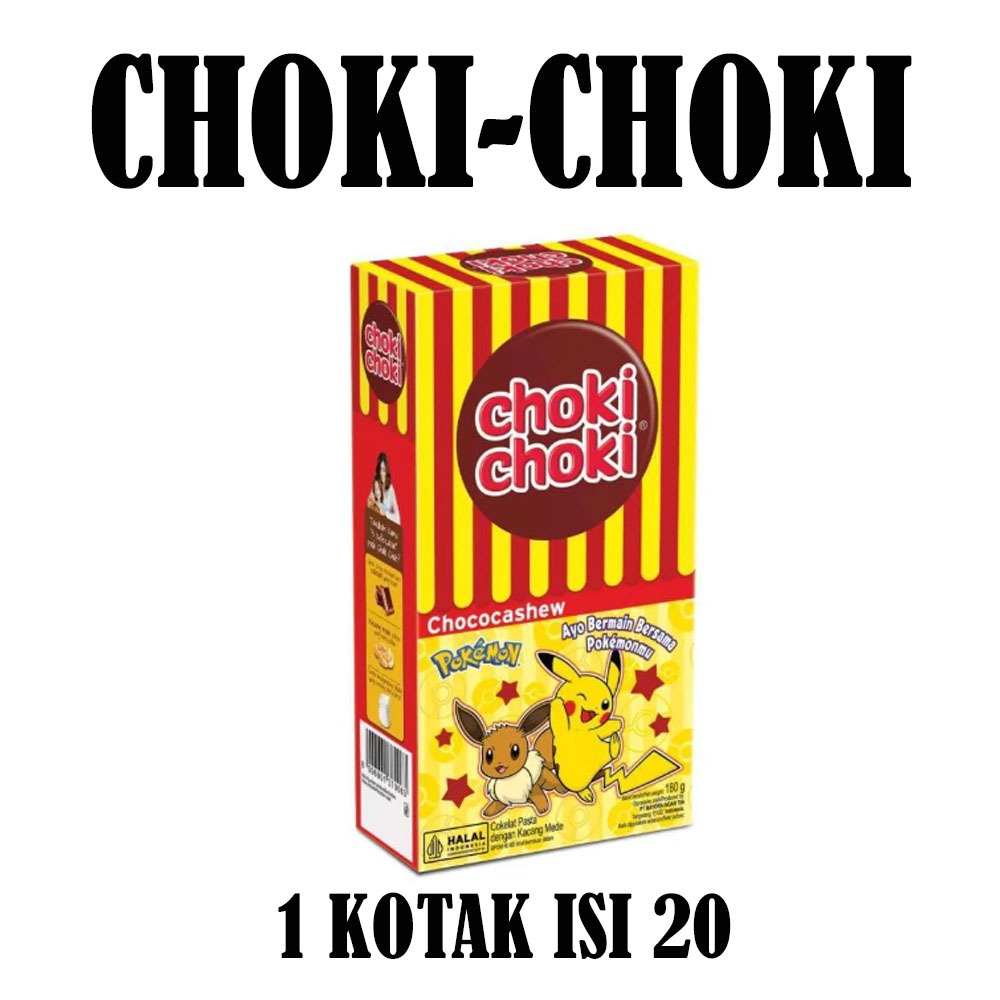 

CHOKI-CHOKI CHOCOCASHEW KOTAK ISI 20