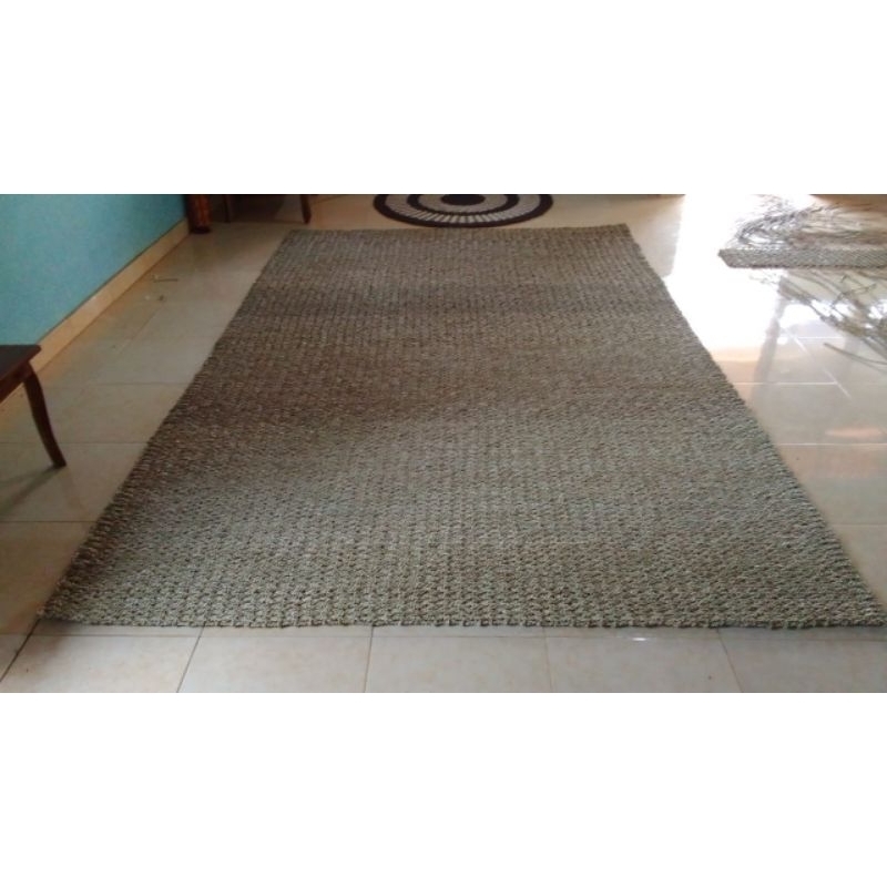 Rug Seagrass Kotak (200cm x 120cm) / Karpet Kotak Anyaman Natural