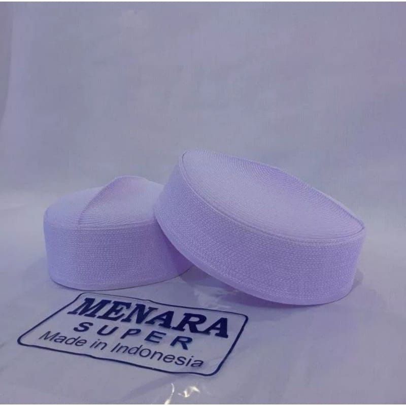 Kopiah Kopeah Putih Kalbut Peci Batok Kalbut Putih Polos | Peci Kopiah Habib Bahar | Peci Berkualita