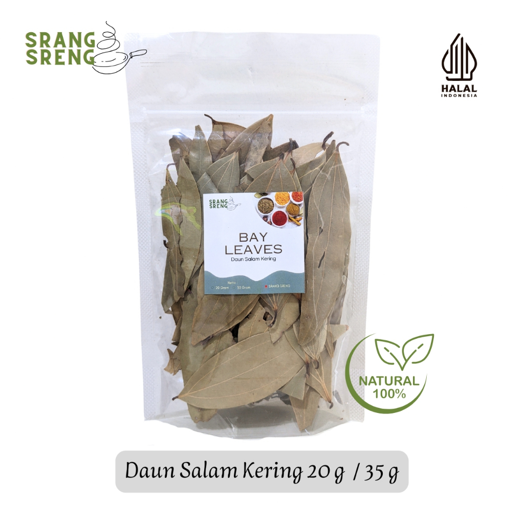 

Daun Salam India 20 g & 35 g | Bay Leaves | Daun Salam Kering | Bumbu Rempah & Herbal Tradisional