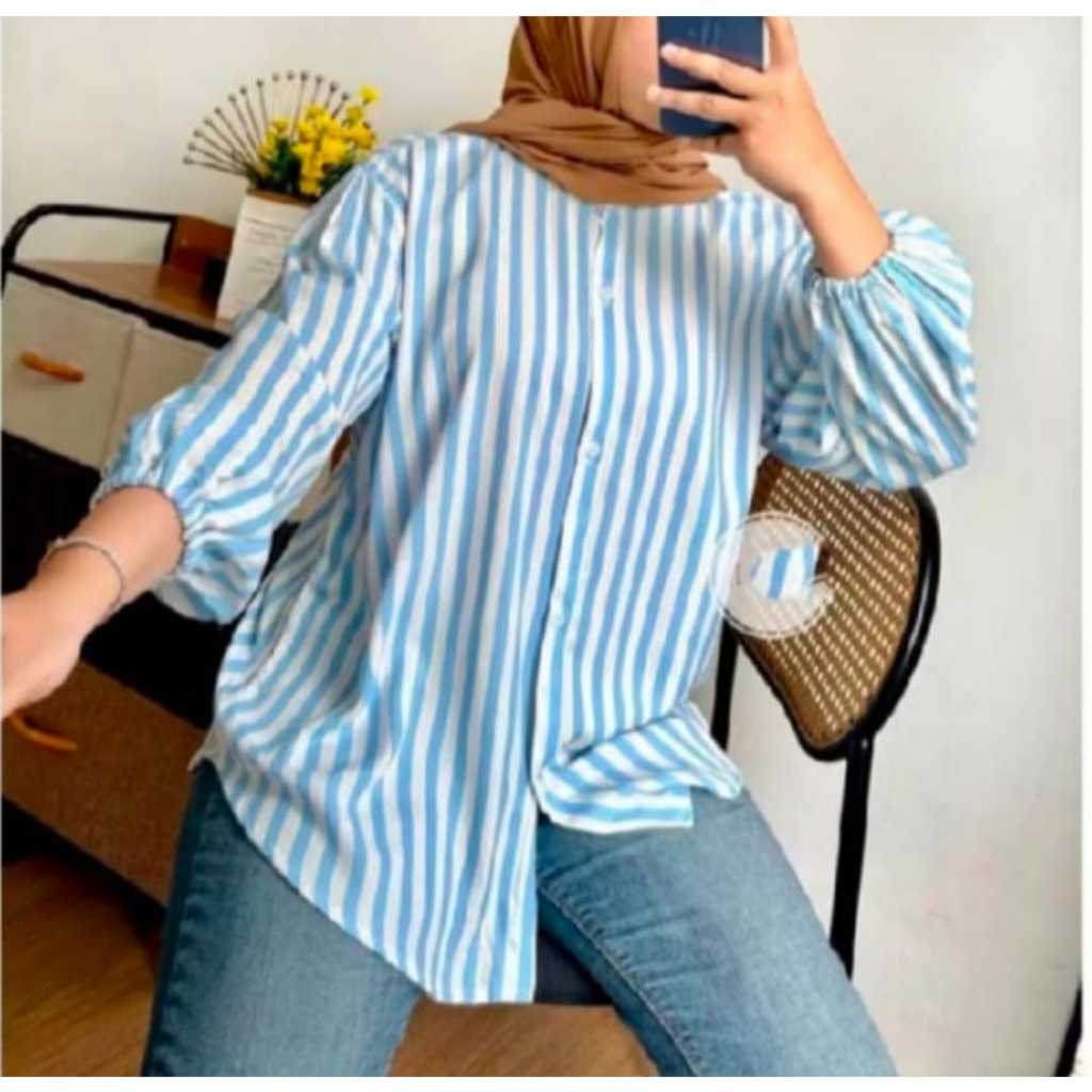 Atasan Wanita Bahan Rayon Premium/Blouse Wanita Terbaru/Kemeja Rayon Premium/Kemeja Rayon Oversze/Ke
