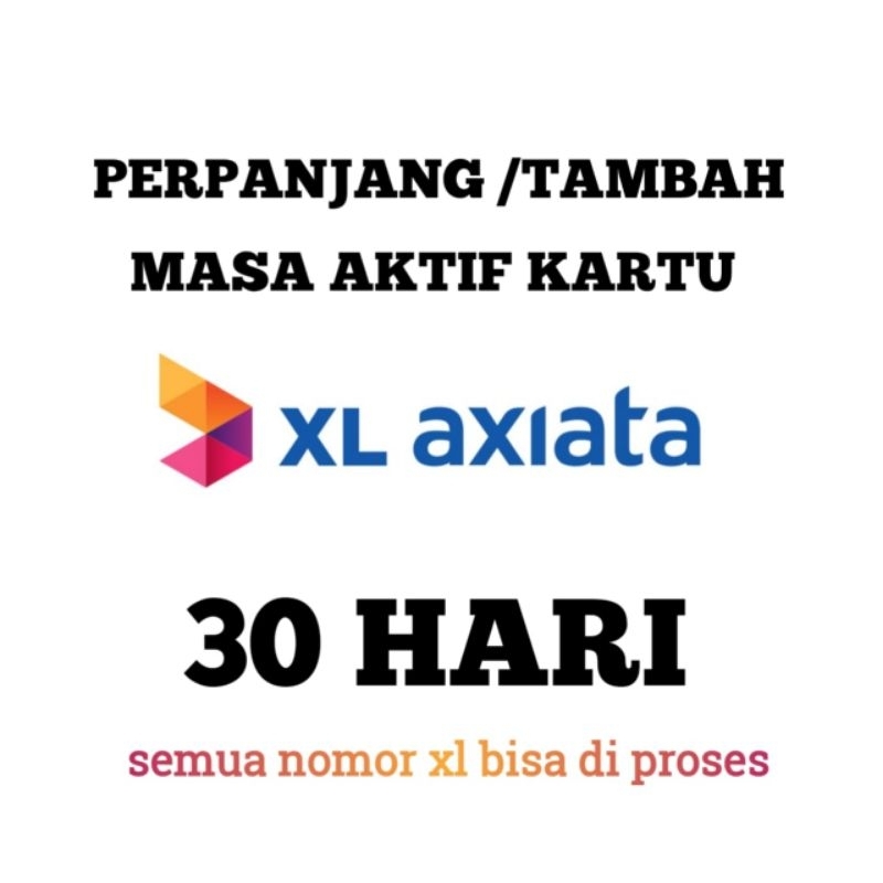 Perpanjang Masa Aktif XL 1 bulan Termurah