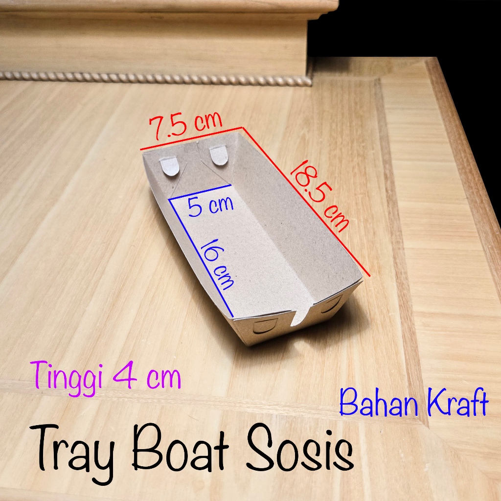 

Dus Tray Corndog Sosis 18.5x7.5x4 KRAFT Laminasi / Dus Tray Hotdog Corn Dog / Dus Tray Sosis Bakar Jagung Kraft Laminasi Coklat / Tray Boat Sosis Corndog Jagung / Boat Tray Sosis Corndog Jagung / Tray Boat Sosis Snack