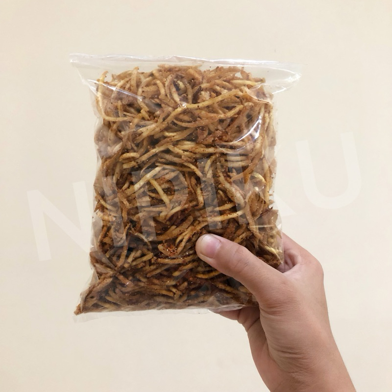 

Keripik Pisang / Snack / Stik Pisang Rasa Extra Pedas 250gr