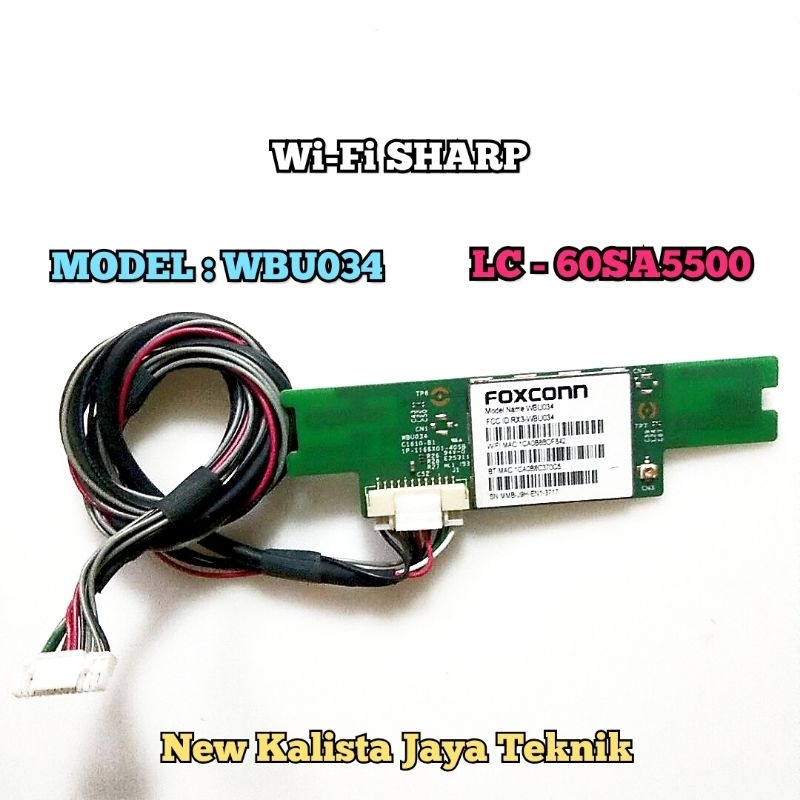 MODUL WI-FI TV SHARP LC-60SA5500X ORIGINAL WBU034 WIFI TV 60SA5500 MODULE SENSOR WI-FI BLUETOOTH TV 