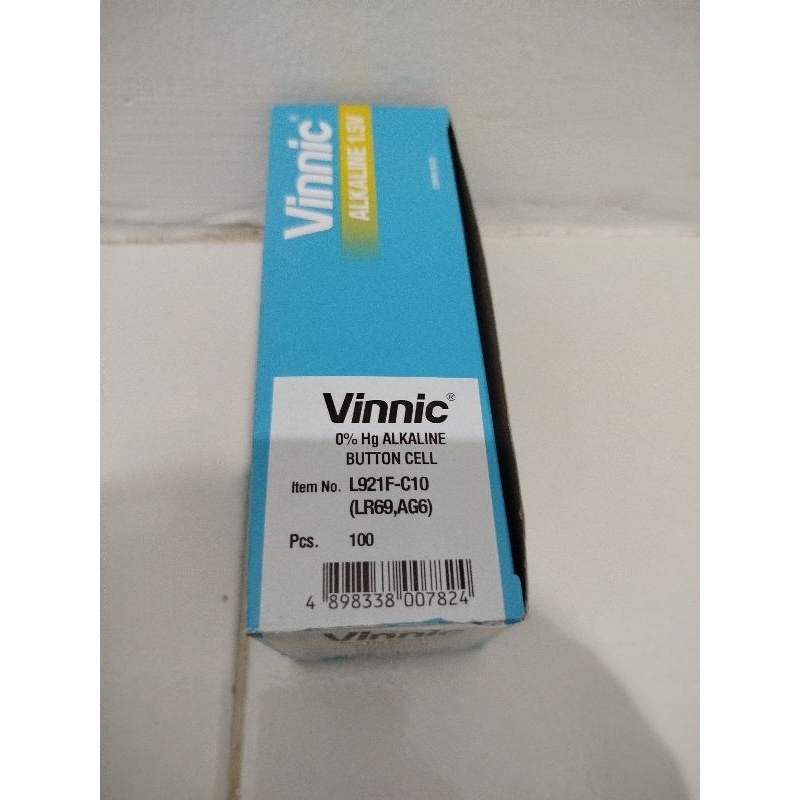 Baterai Vininic 920 1 Box Isi 100pcs/10 Lembar Vinnic L921F LR69 AG6 Original Batre Jam Tangan