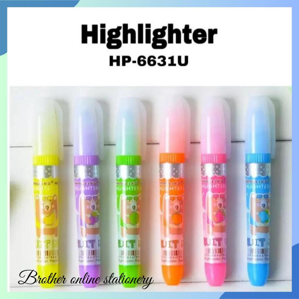 

BOS Highlighter Pastel / Penanda Tulisan / Highlighter Karakter / Highlighter Satu Sisi