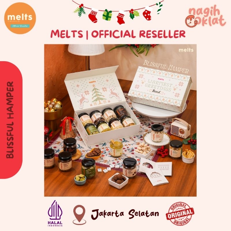 

MELTS Blissful Hampers Christmas | Natal & Tahun Baru | Hadiah Gift Set Kado Parcel Souvenir - @nagihcoklat