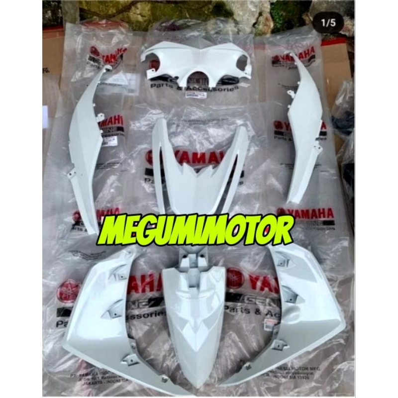 PAKET FULL SET BODY HALUS MIO M3 MIO Z MIO 125 PUTIH ORIGINAL YAMAHA