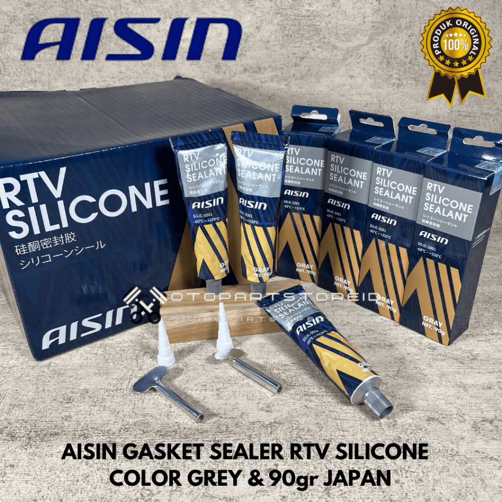 LEM SILIKON SEALER GASKET RTV TAHAN PANAS PAKING MESIN & RADIATOR LEM TAHAN PANAS PAKING MERAH & ABU