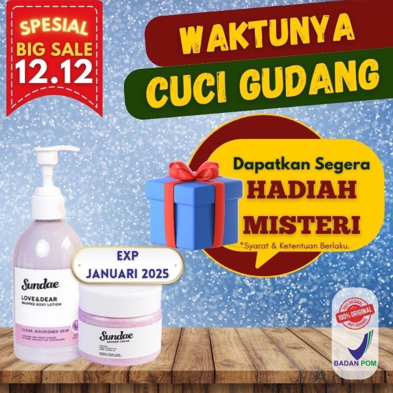 SUNDAE - Bundle LOVE & DEAR - Sabun Mandi Jerawat Punggung | Gatal & Iritasi | Kulit Eksim