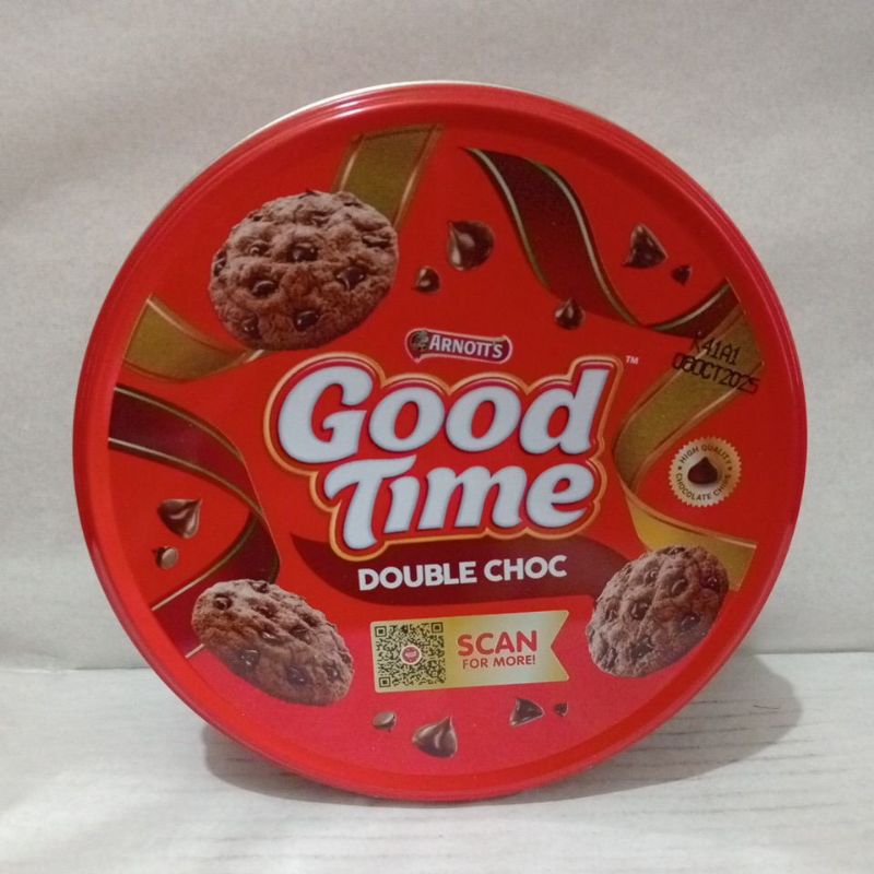 

Good Time Double Choc Arnott's Kaleng 144g