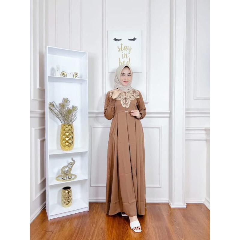 rafifhijab gamis premium/Gamis Ayu Sandra original/gamis premium Ayu Sandra