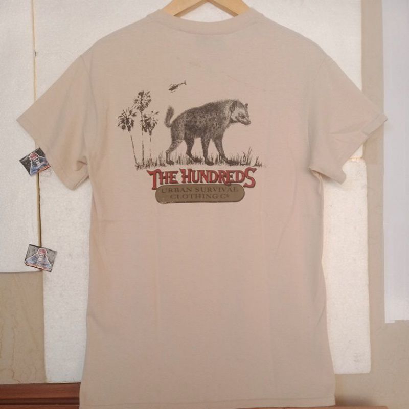 THE HUNDREDS t-shirt built up size S SECOND ORIGINAL