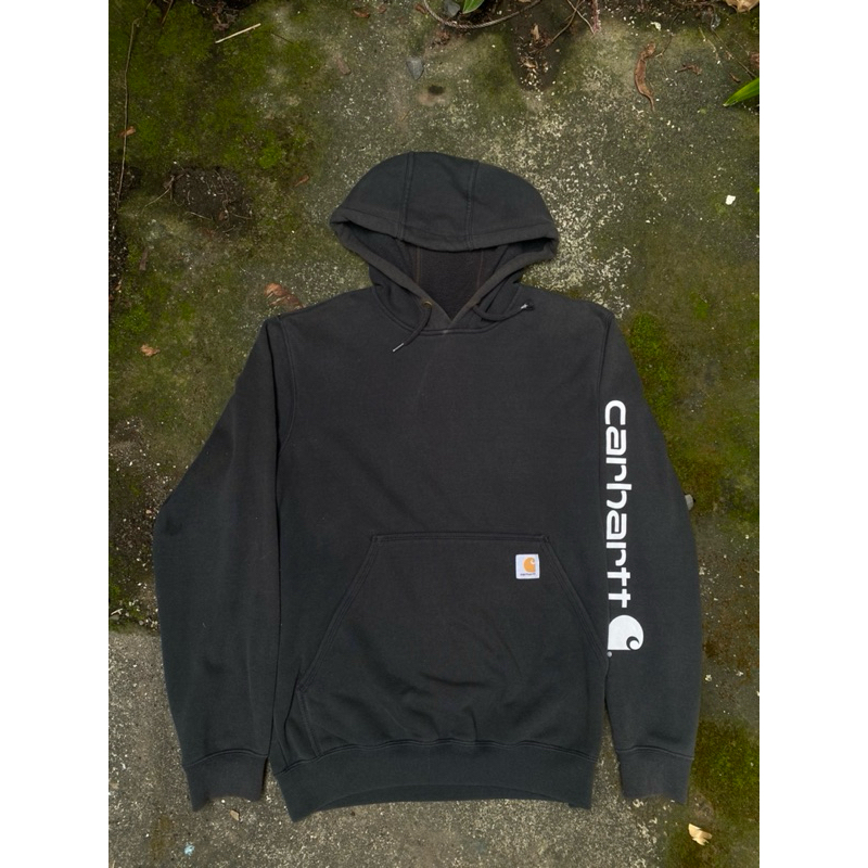 HOODIE CARHARTT SPELL OUT BLACK