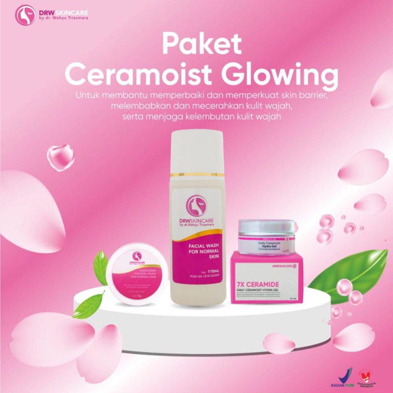 DRW SKINCARE - PAKET CEREMOIST GLOWING DAN ACNE