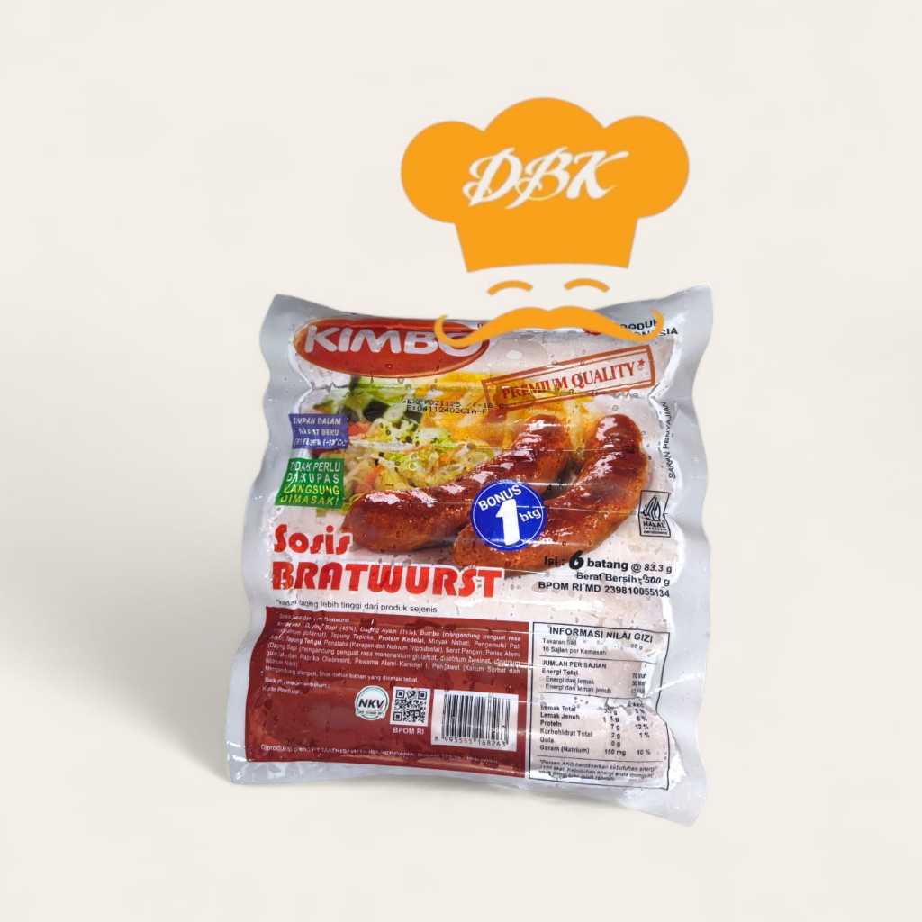 

Kimbo Bratwurst Original 500gr Bratwurst Sausage