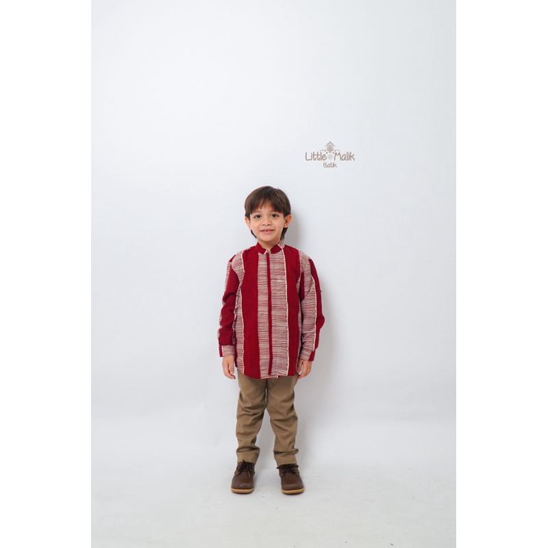 Kemeja Batik Anak Lengan Panjang By Little Malik Batik, Garutan
