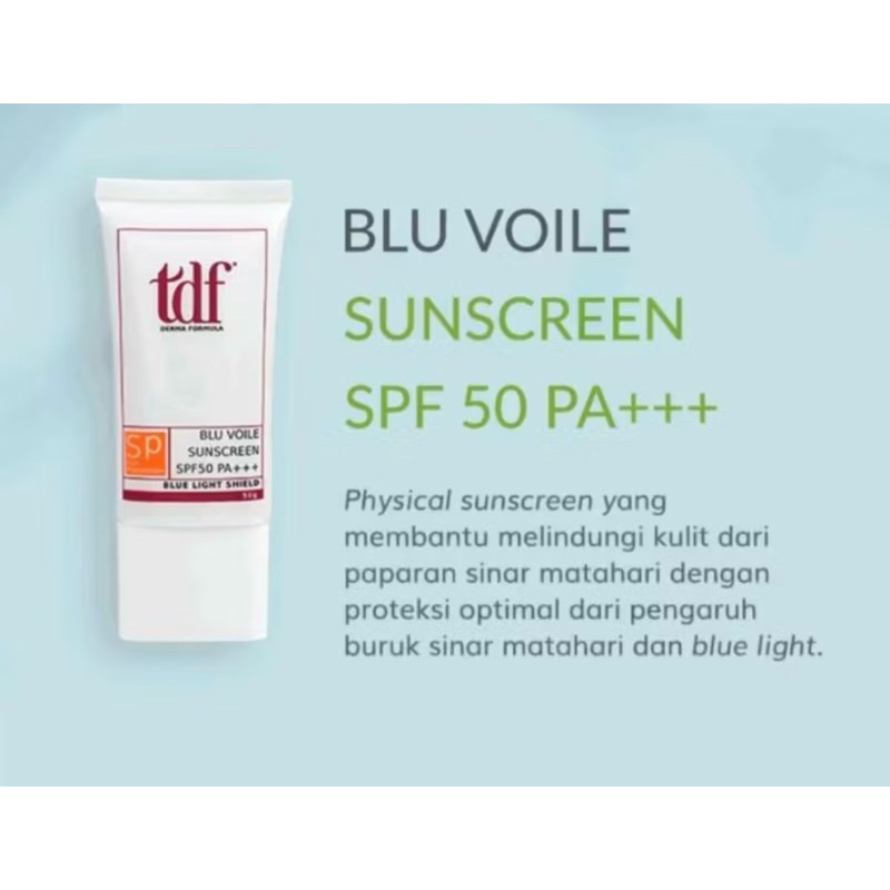TDF Blu voile Sunscreen SPF 50 PA+++