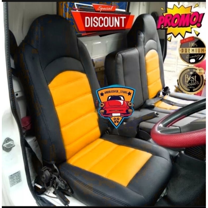 sarung jok mobil Isuzu elf traga / cover jok mobil elf traga / vareasi sarung jok mobil Isuzu elf / 