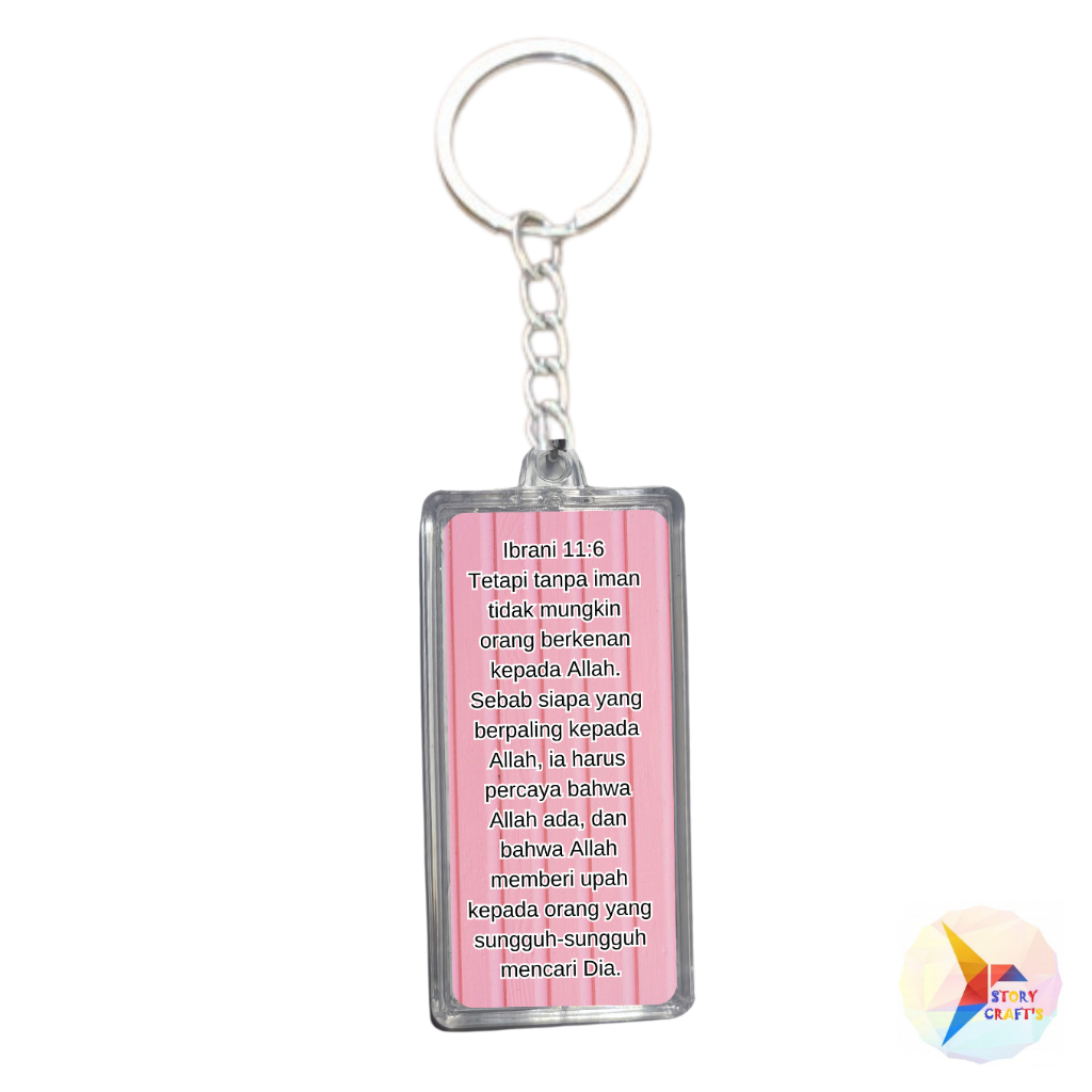 Gantungan Kunci Alkitab Ibrani 11:6
