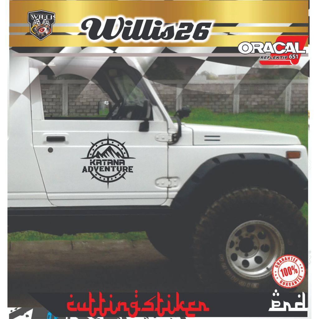 Stiker Mobil Cutting Sticker Body Mobil Suzuki Jimny Katana Adventure