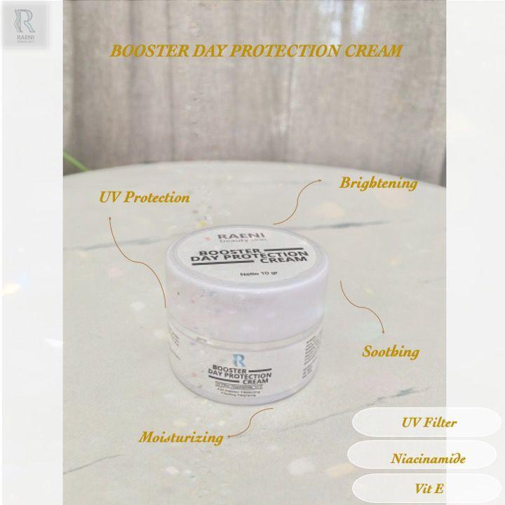 Booster Day Protection Cream 10g | Raeni Beauty Skin I Krim Siang Pencerah Kulit Wajah | Cream Siang