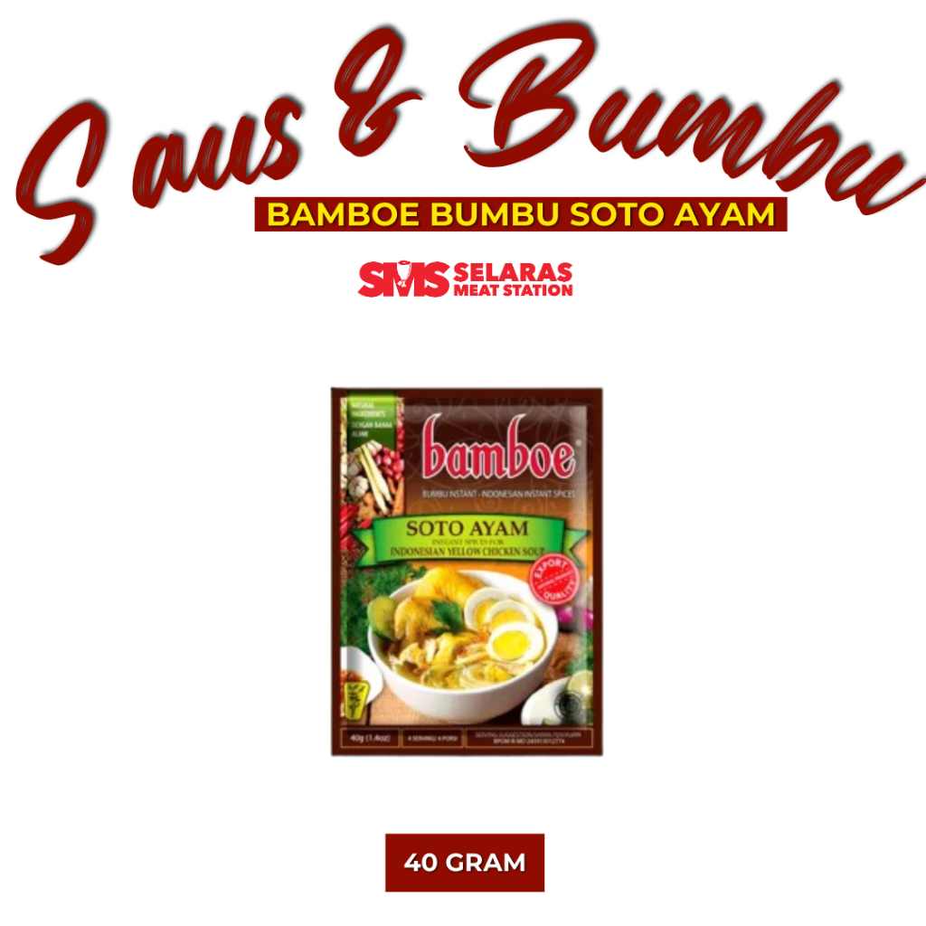 

Bamboe Bumbu Soto Ayam Instan 40 Gram