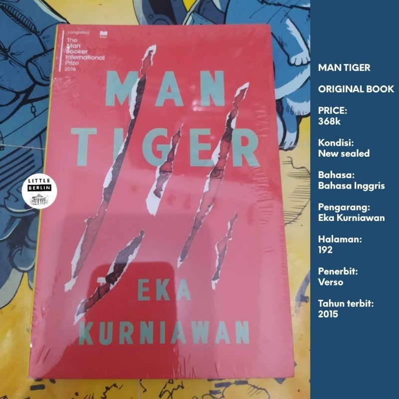 ORIGINAL Novel EKA KURNIAWAN Man Tiger Edisi Bahasa Inggris English Paperback Import Book Novel Lela