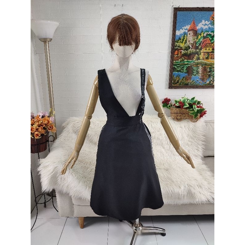 dress hitam dress overall hitam dress overall korean style
