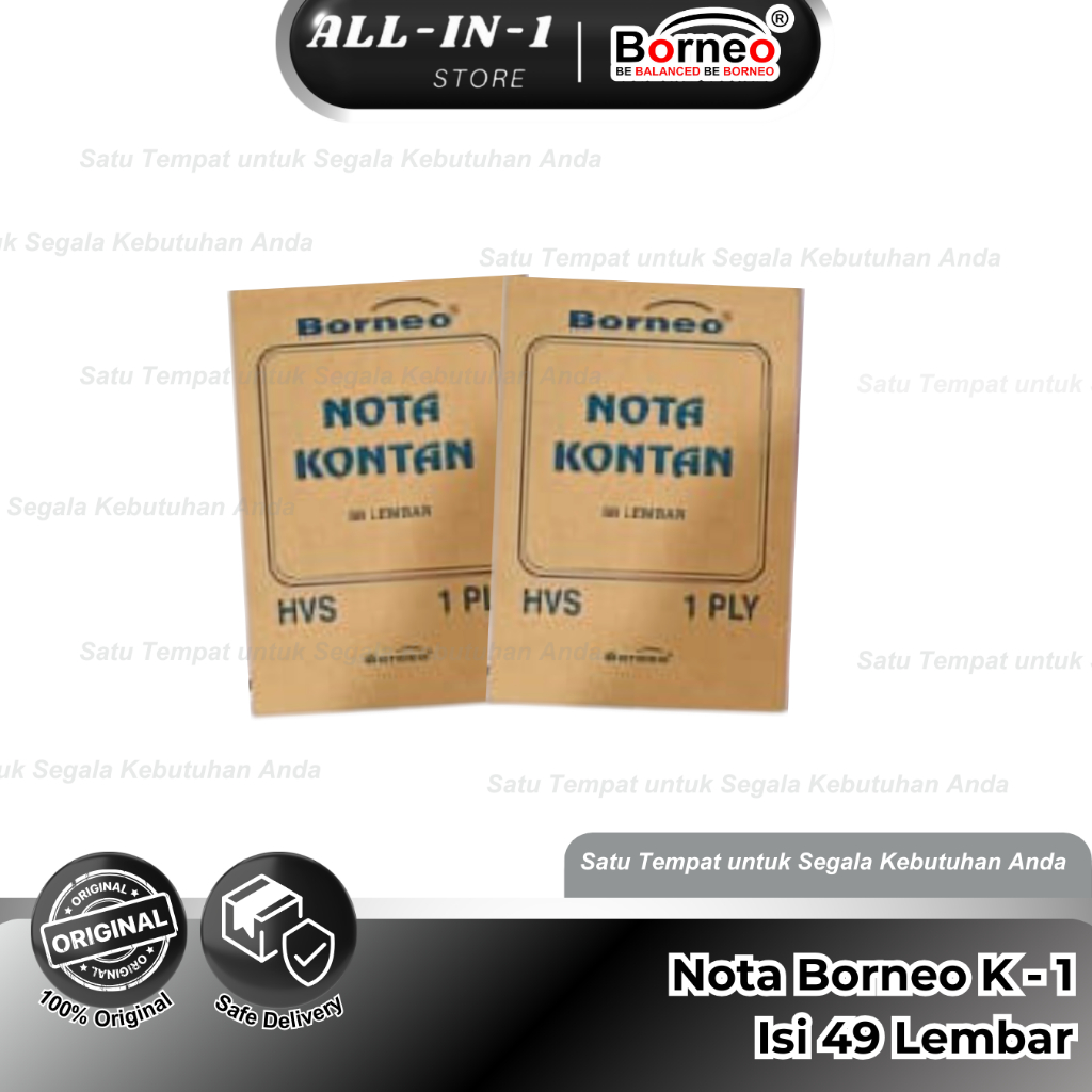 

Nota Kontan Kecil - 1 Ply (1 BUKU)