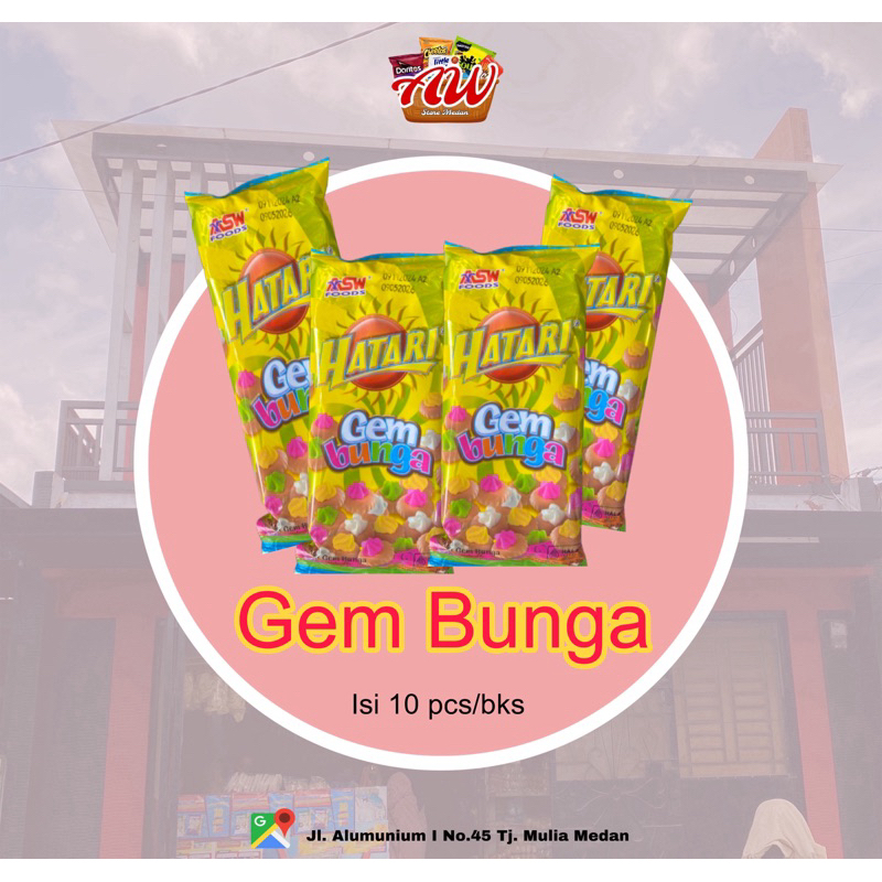 

Hataari Gem Bunga Isi 10 pcs/bks
