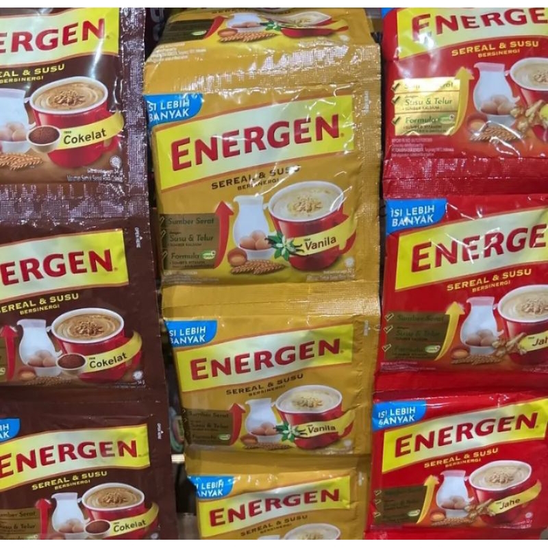 

Energen Susu & Sereal Bergizi 1 renceng isi 10pcs Cereal