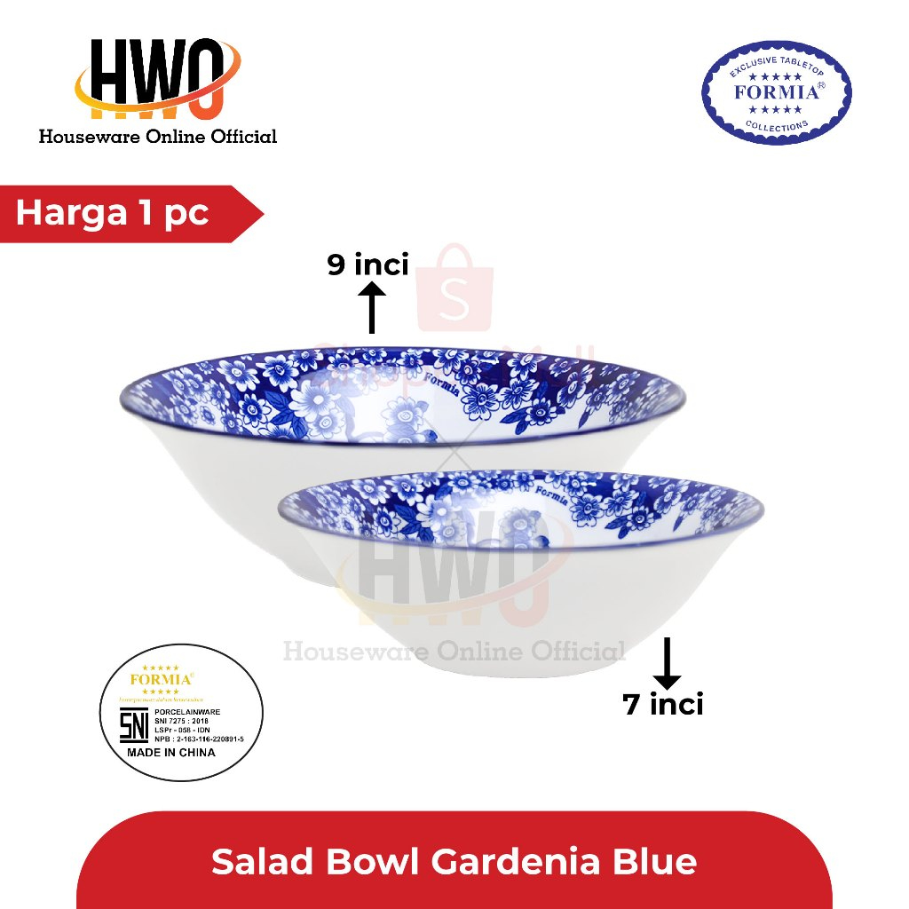 Formia Bowl Keramik Gardenia Blue