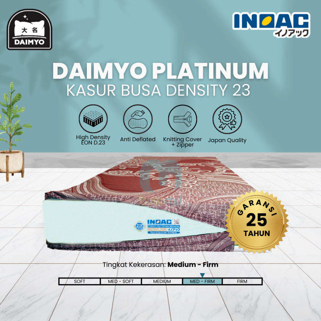 KASUR BUSA INOAC DENSITY 23 - DAIMYO PLATINUM - KAIN KNITTING