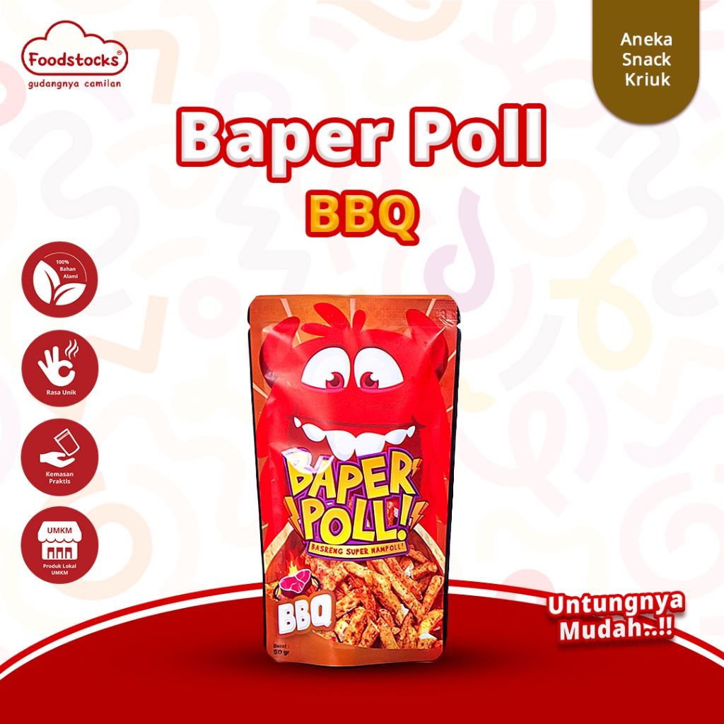 

Basreng Bapper Poll BBQ ! Cekelin Snack Viral 50gr