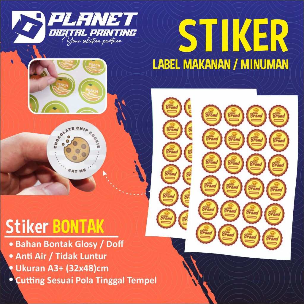

STIKER LABEL CHROMO BONTAK / STICKER LABEL KEMASAN / STIKER CUTTING